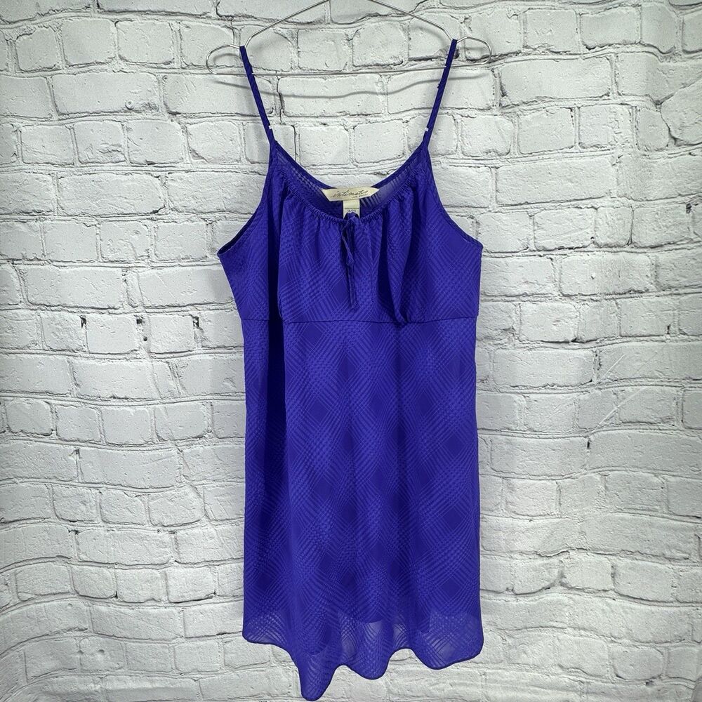 Vintage Lane Bryant Intimates Nightgown 18/20 Purple Slip Dress Sexy Lace Y2K